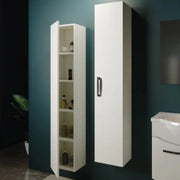 Colonna bagno sospesa in mdf 1 anta 120cm  L=30cm h=120cm p=19cm larice/olmo mobo