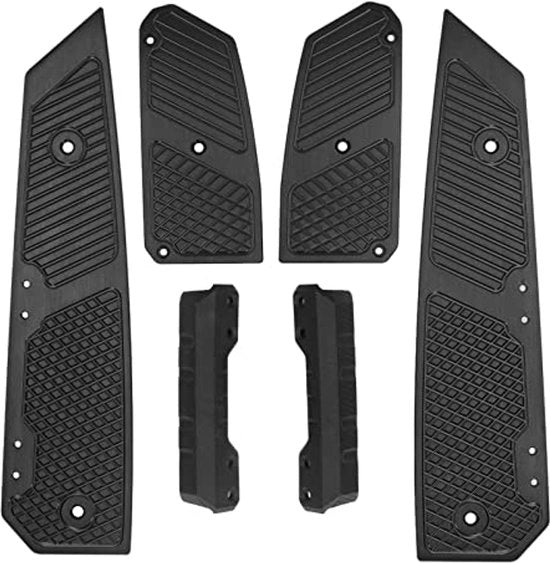 Alta Sedia per Motocicletta a Tre Piani in Alluminio Resistente con Supporto per Piedi e Pedaliera di Ricambio per 300-350 Nss in Colore Nero