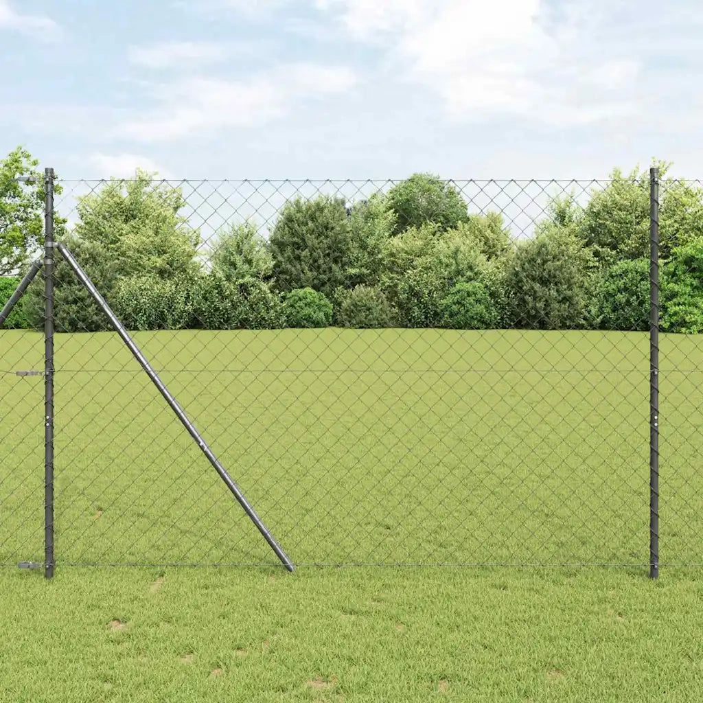 Palo della recinzione Grigio 25 x 1,5 m (mesh 60 x 60 mm)