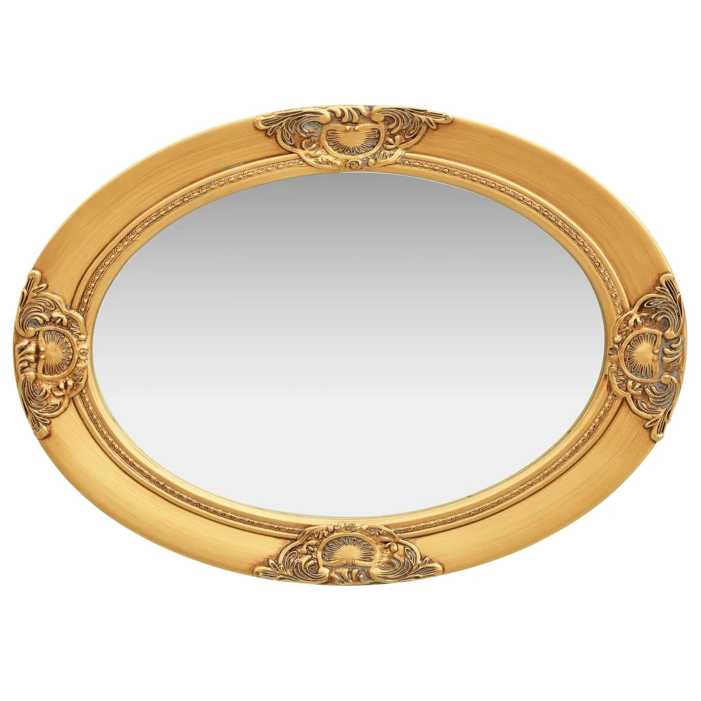 Specchio da Parete-Specchio a muro Stile Barocco 50x70 cm Oro