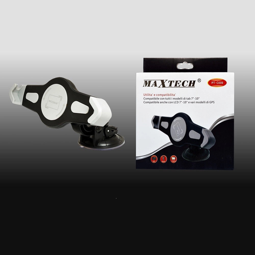 Trade Shop - Porta Tablet Cellulare Da Auto Universale Smartphone Ipad Navigatore Maxtech Pt-c009 -