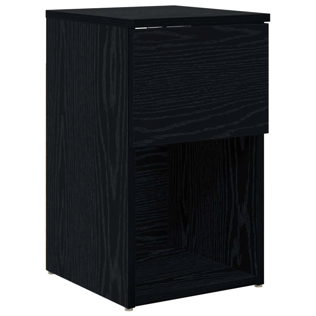 Armadietto per letto 2 pcs Rovere Nero 29 x 31,5 x 49 cm 8001100