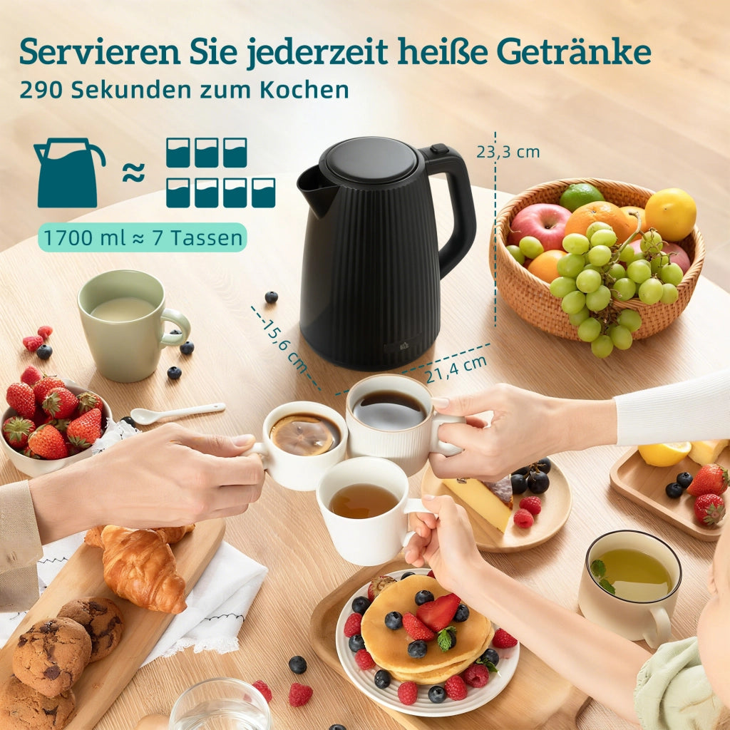 Bollitore e Tostapane Set ¨C zephmum ¨C Nero