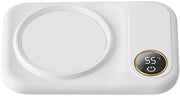 Drankenverwarmer elettrico a 3 impostazioni di temperatura - Piastra di riscaldamento per la testa - Wit - Drankenverwarmer con USB - Uscita automatica di sicurezza -...