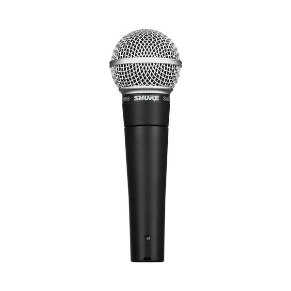 Microfono a filo shure sm58 lce sm58 senza interruttore black e silver