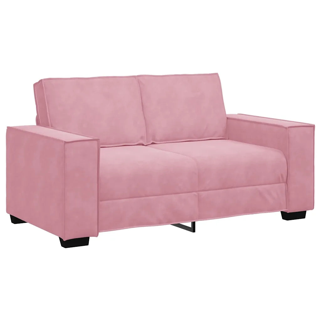 Divano a 2 Posti-Sofa 2 Posti Rosa 120 cm in Velluto 488279