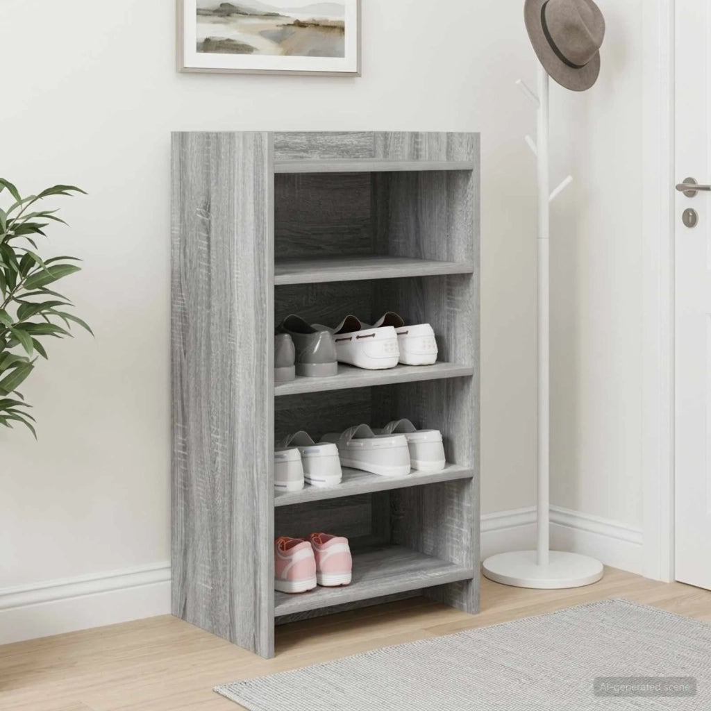 Mobile per scarpe Sonoma grigio 48 x 36 x 92 cm 8011344