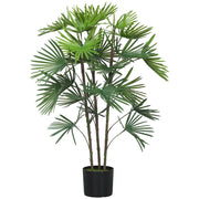 Palma Artificiale Verde con Vaso ¨C Minimal ¨C 90 cm ?16.5x13.5 cm