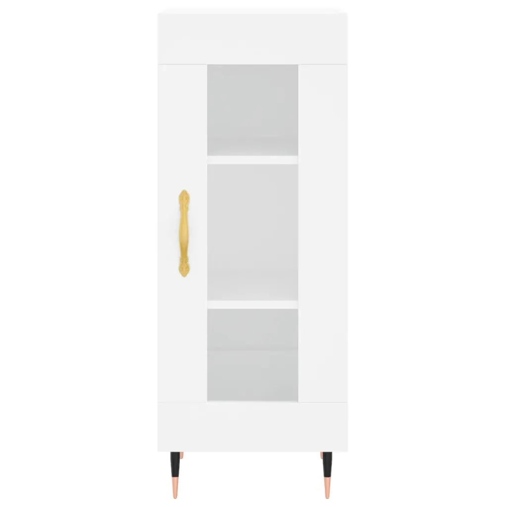 Credenza-Buffet-Armadio da cucina Bianca 34,5x34x90 cm in Legno Multistrato 494349