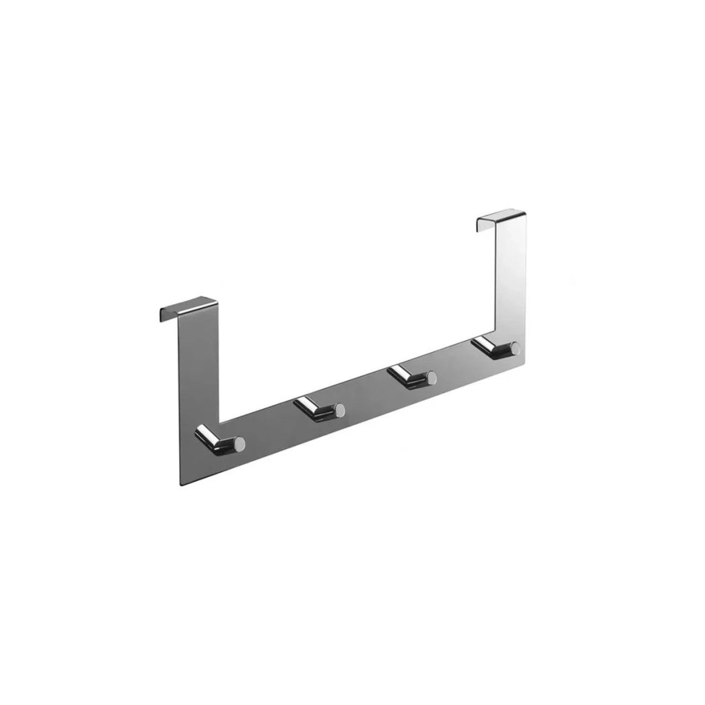 Appendiabiti da porta multiplo cromato