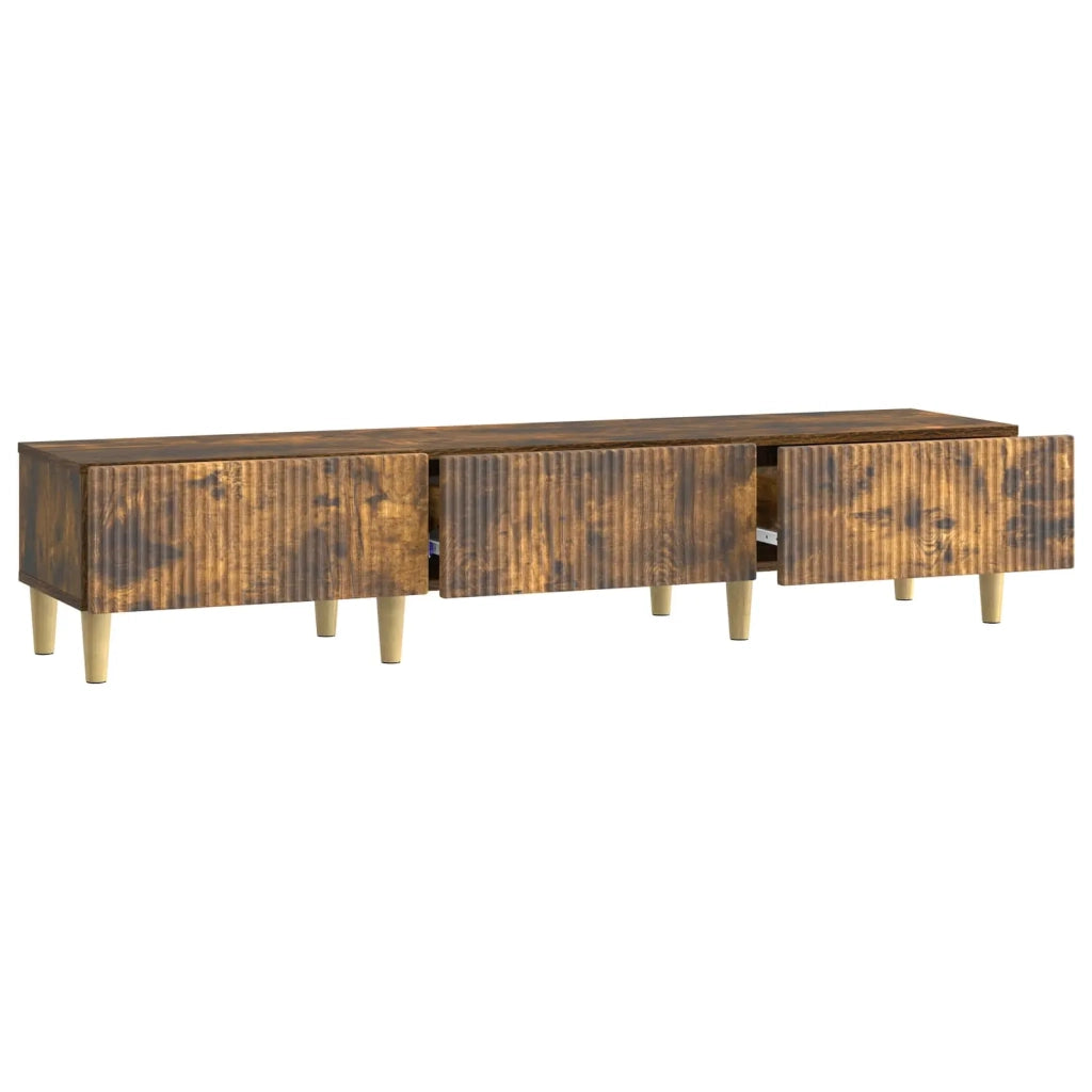 Mobile TV | Armadietto TV | Mobile Porta TV Rovere Fumo 147 x 34,5 x 30 cm Legno ingegnerizzato