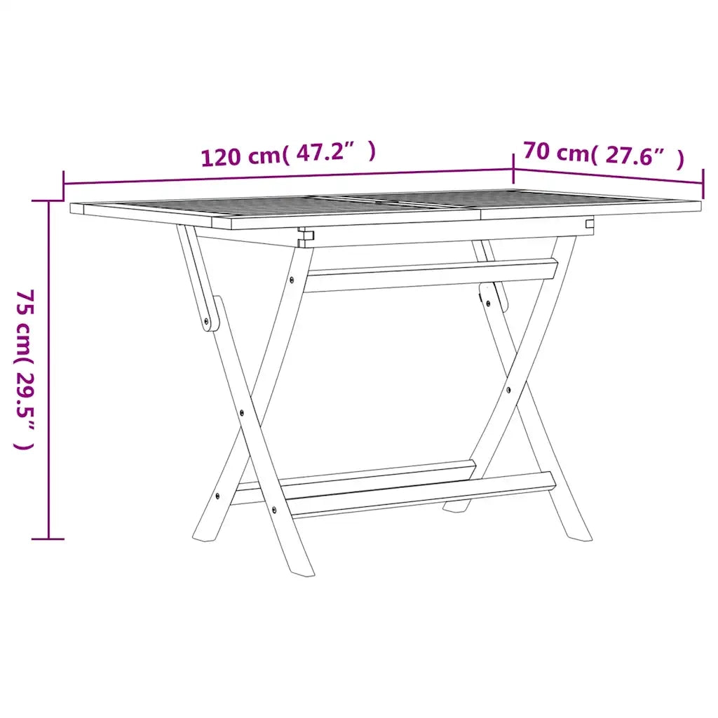 Set da Pranzo da Giardino 7 pz in Legno Massello di Teak 3155012