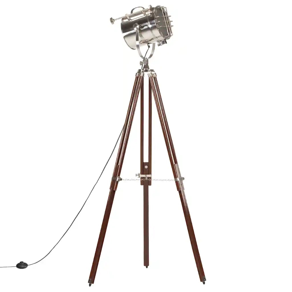 Lampada da Terra a Treppiede Legno Massello di Mango 180 cm CFW8888025