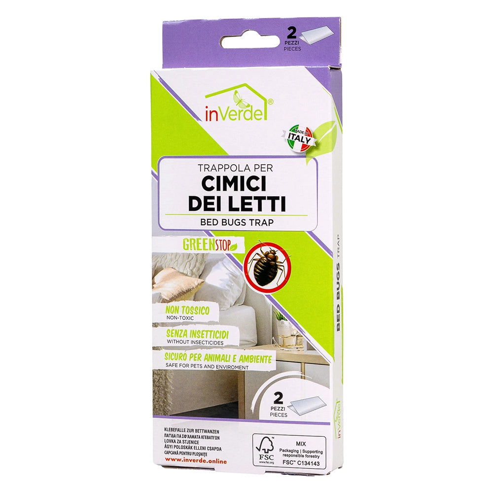 TRAPPOLA PER CIMICE DEI LETTI 2 pezzi  - IN VERDE