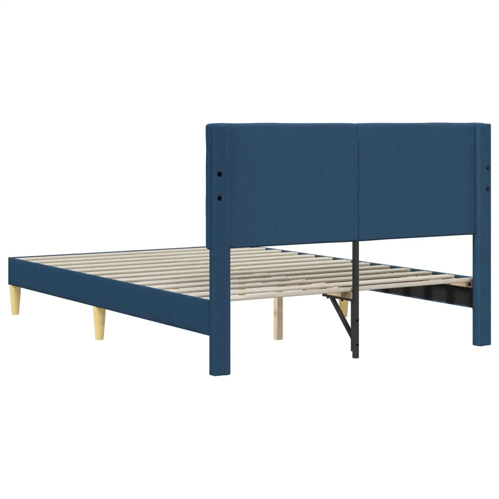 Struttura del letto con testiera-Giroletto Blu 120 x 200 cm Tessuto 795786