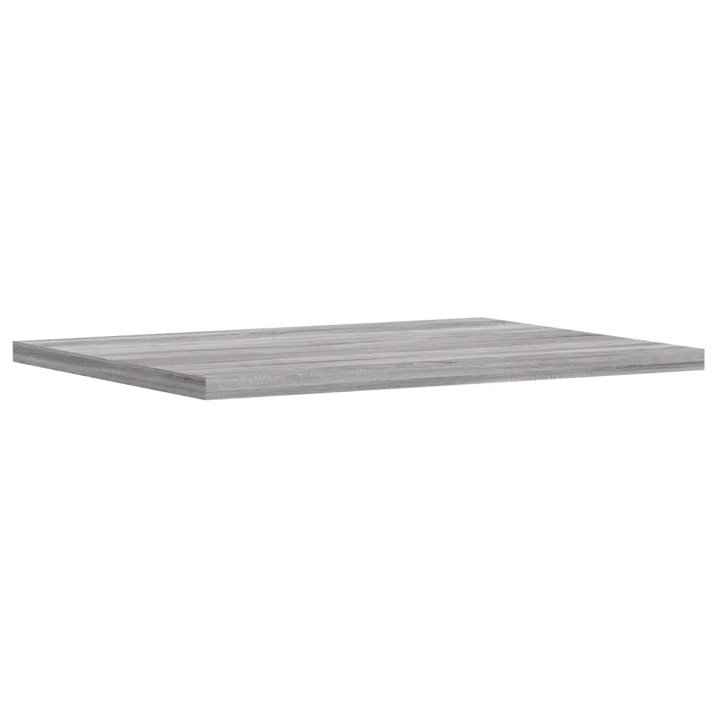4 pz Mensole Parete | Mensola sospesa Grigio Sonoma 40x30x1,5cm Legno Multistrato