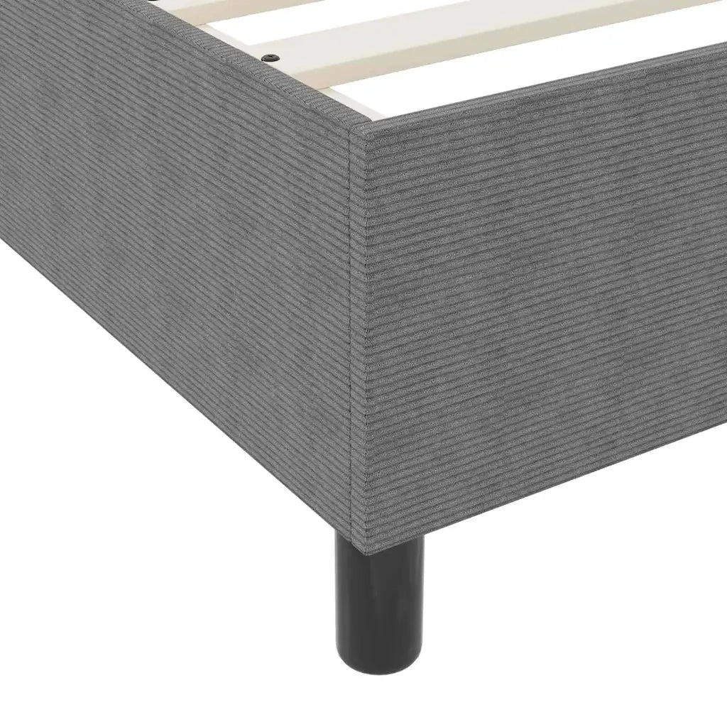 Letto a molle Grigio chiaro e bianco 120 x 190 cm 3337452