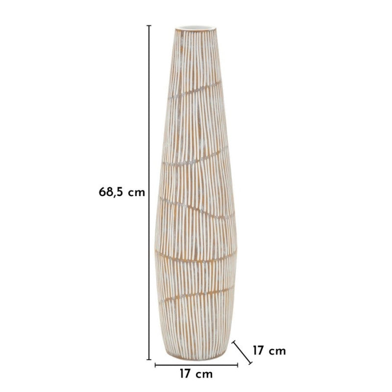 Vaso Resina Hanoi cm ø 17x68,5 (apertura cm ø 6)