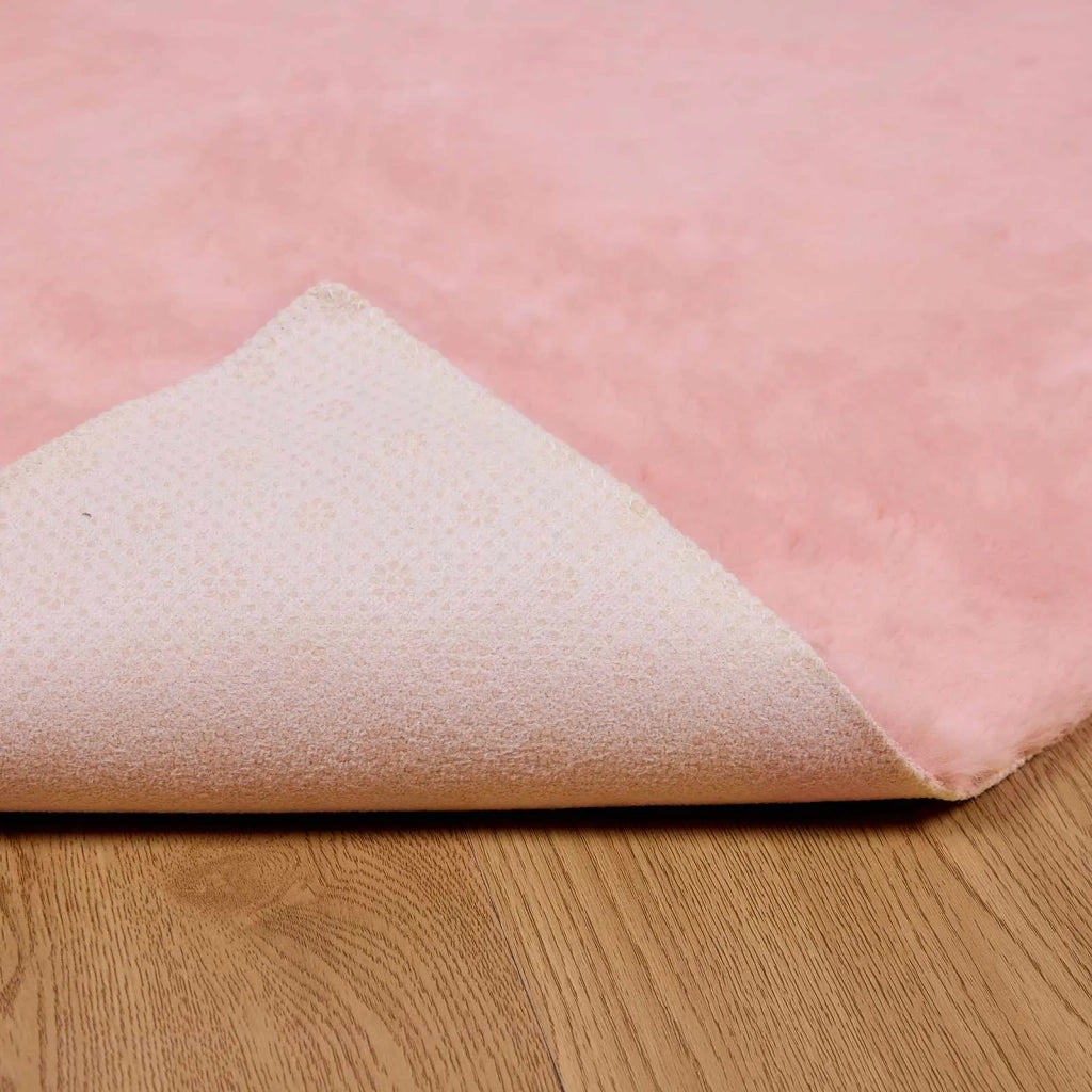 Tappeto antiscivolo in sintetica di coniglio OLITE Rosa 42021699