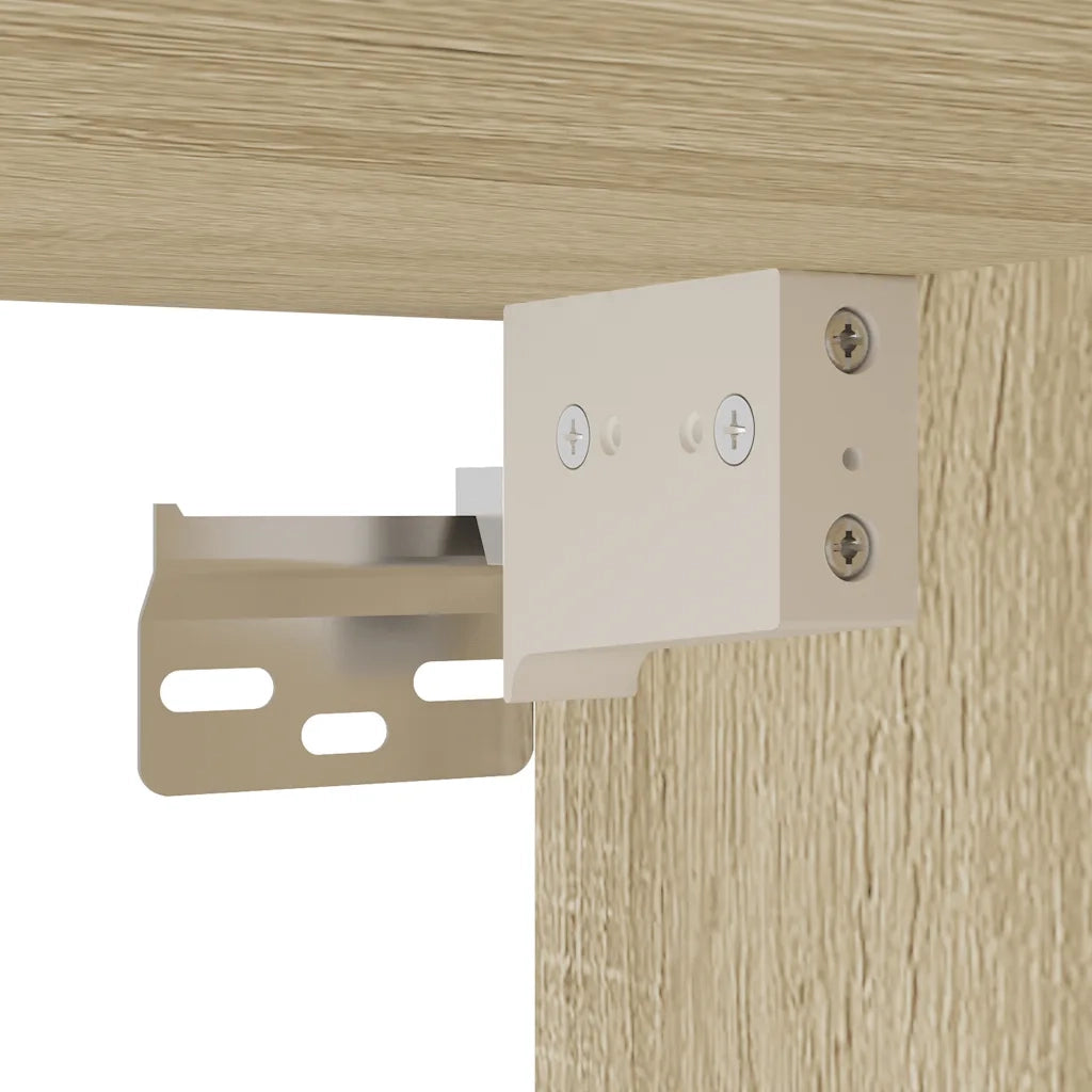 Set Mobili da Bagno | Armadio da bagno 2 pz Rovere Sonoma in Legno Multistrato