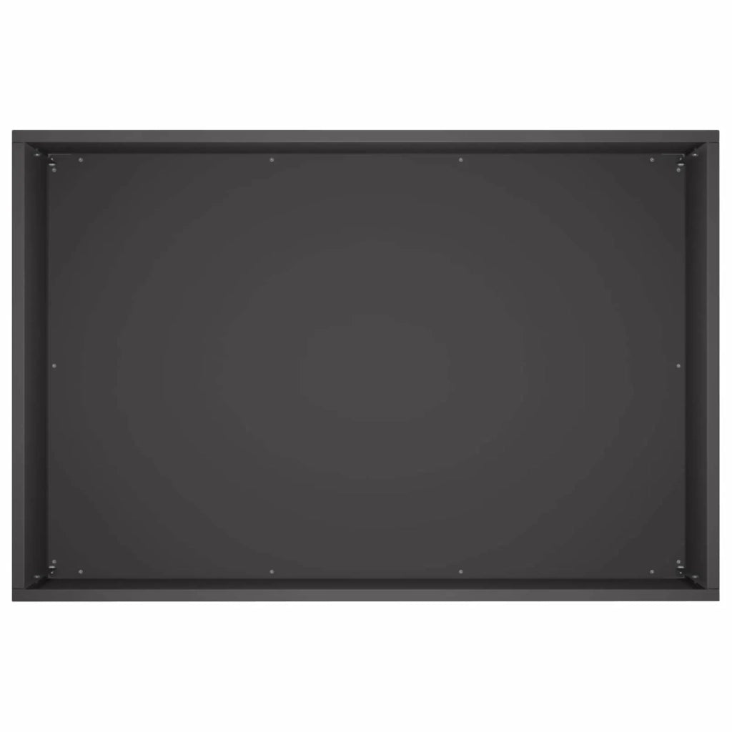 Vaso da giardino Nero 60 x 40 x 40 cm Acciaio laminato a freddo 8005680