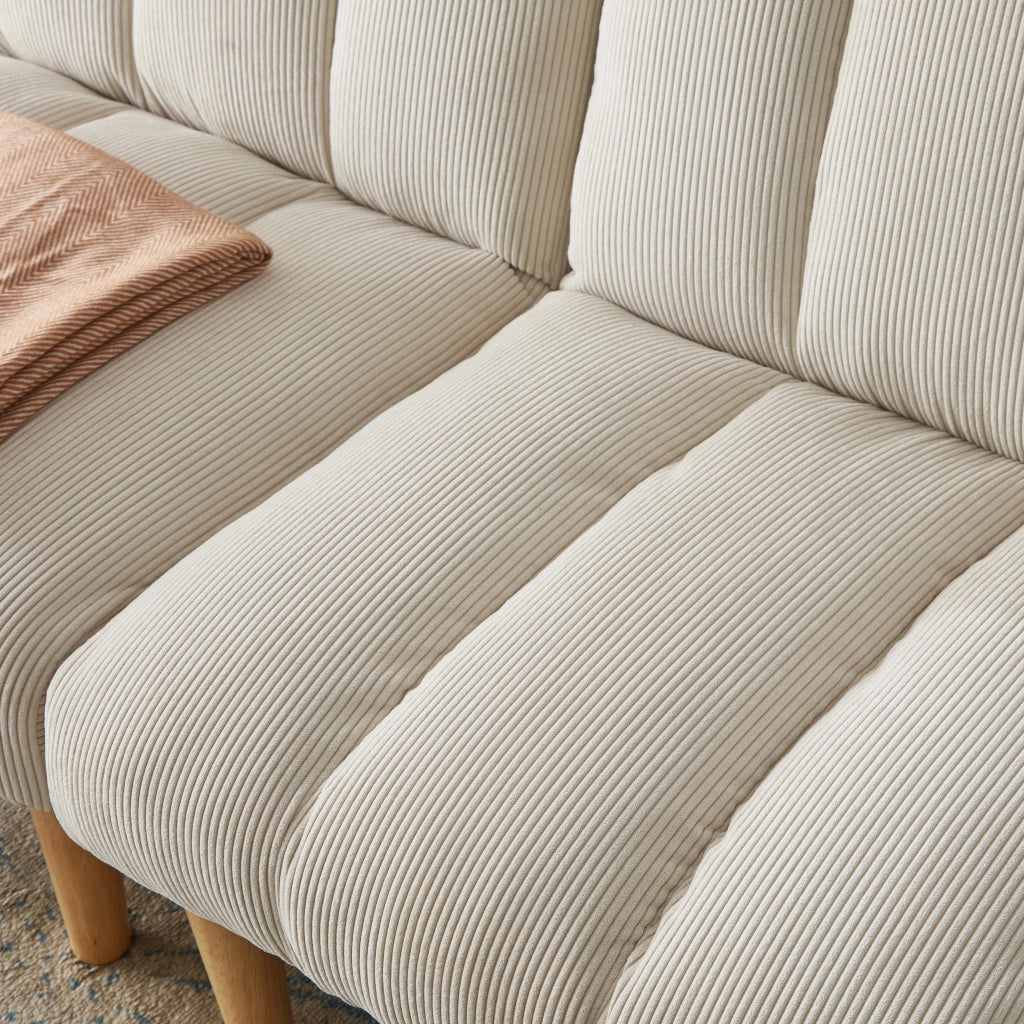 Divano Letto 2 Posti ¨C MINIMAL ¨C Tessuto, Schienale Regolabile, 167 cm
