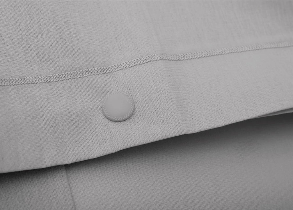 Completo Lenzuola Made In Italy In Puro Cotone Tinta Unita Varie Colorazioni - 1 Piazza e Mezza - Grigio