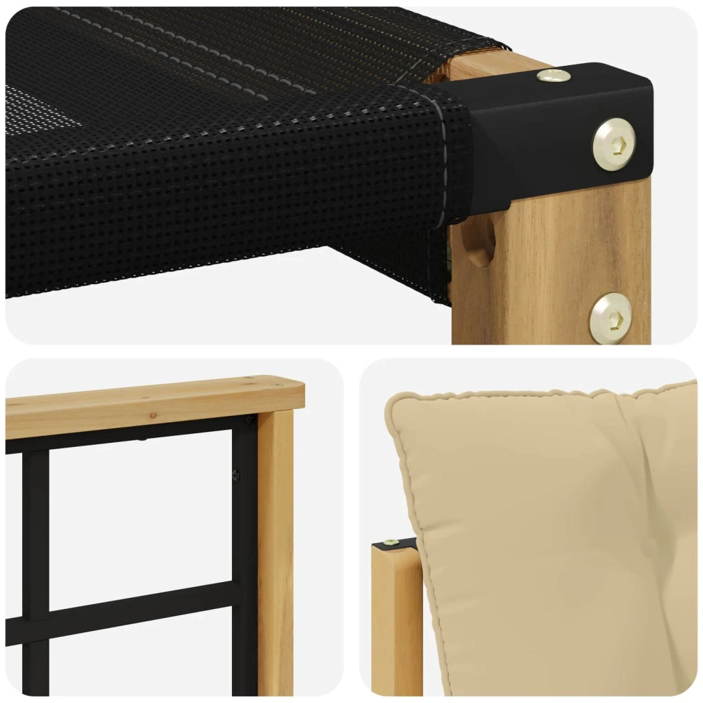 Set di divani da esterno 10 pz Bianco e Beige 3389915