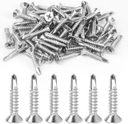 150 pezzi di viti a croce a tappo autoimpatto M48 x 25 mm - viti a croce a tappo in acciaio inossidabile