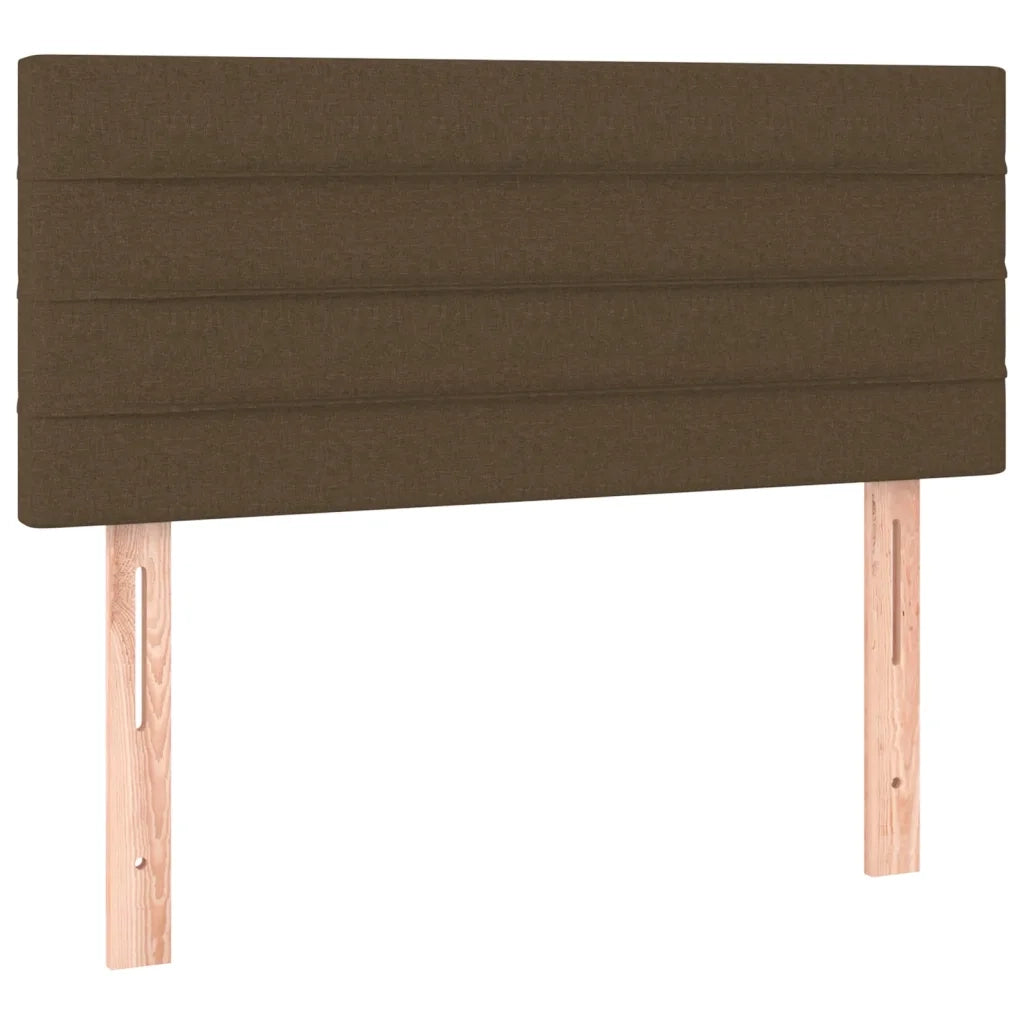 Giroletto a Molle con Materasso Marrone Scuro 80x200 cm Tessuto 3129748