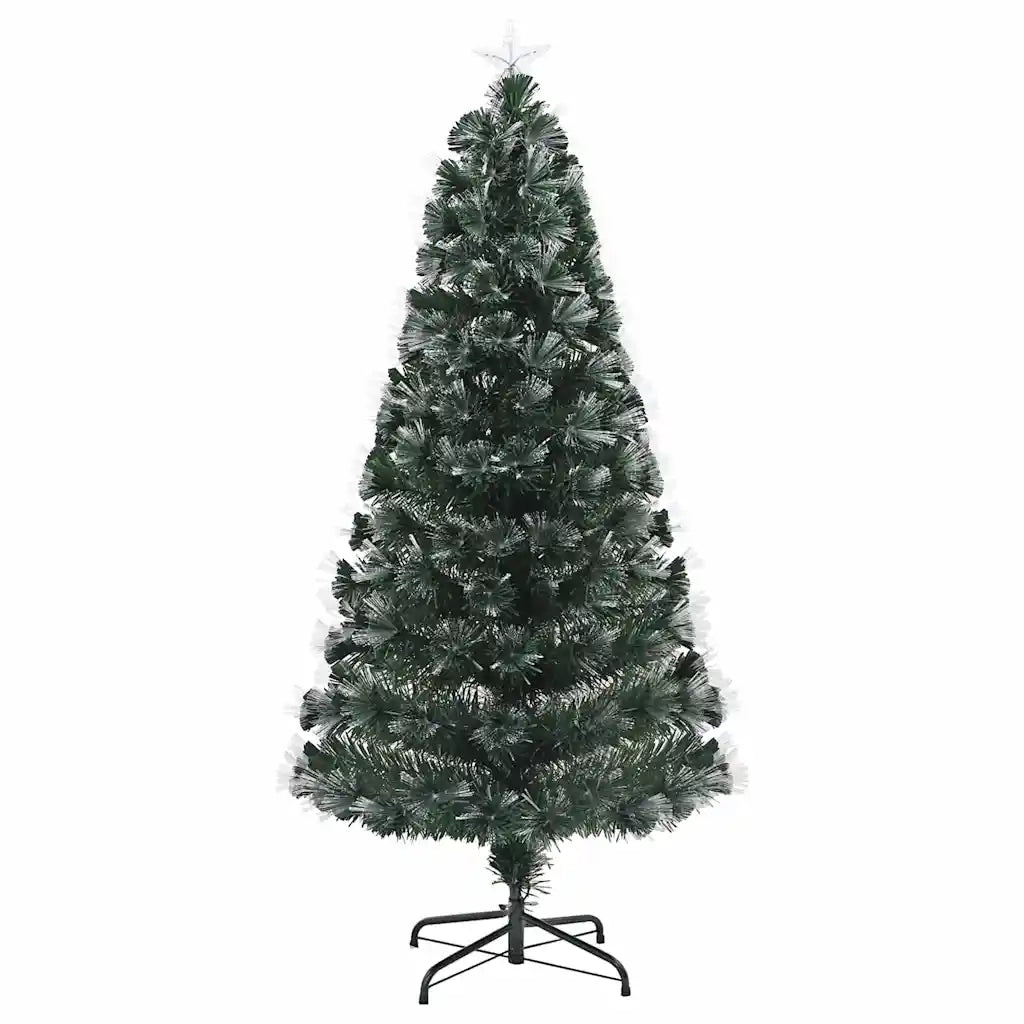 Albero di Natale | Decorazioni natalizie artificiale con 210 LED Verde 180 cm PVC