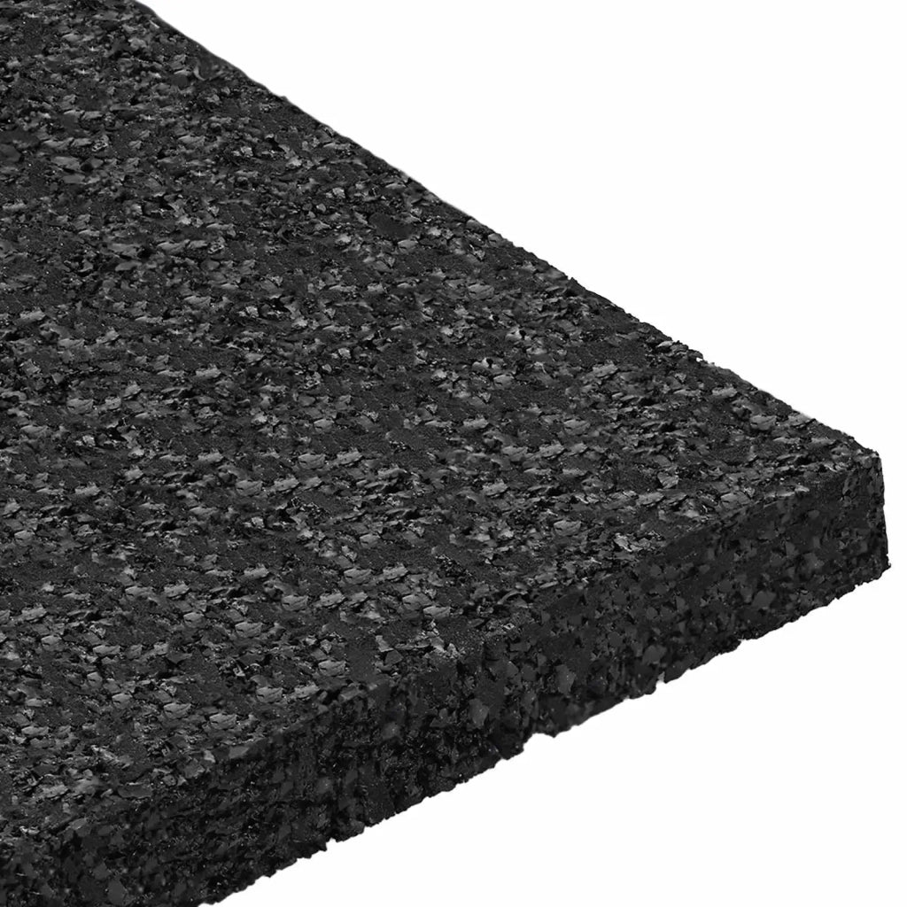 Pad per patio in granuli di gomma Nero 9 x 9 x 0,8 cm Gomma CFW3357557