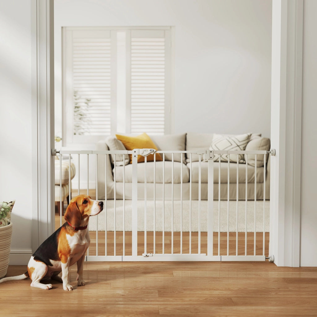 Cancello per Animali ¨C Minimal ¨C Bianco 3 Estensioni