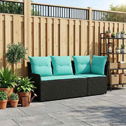 Sofa da giardino-Divano con braccioli da giardino con divano angolare 2 Pezzo 892035