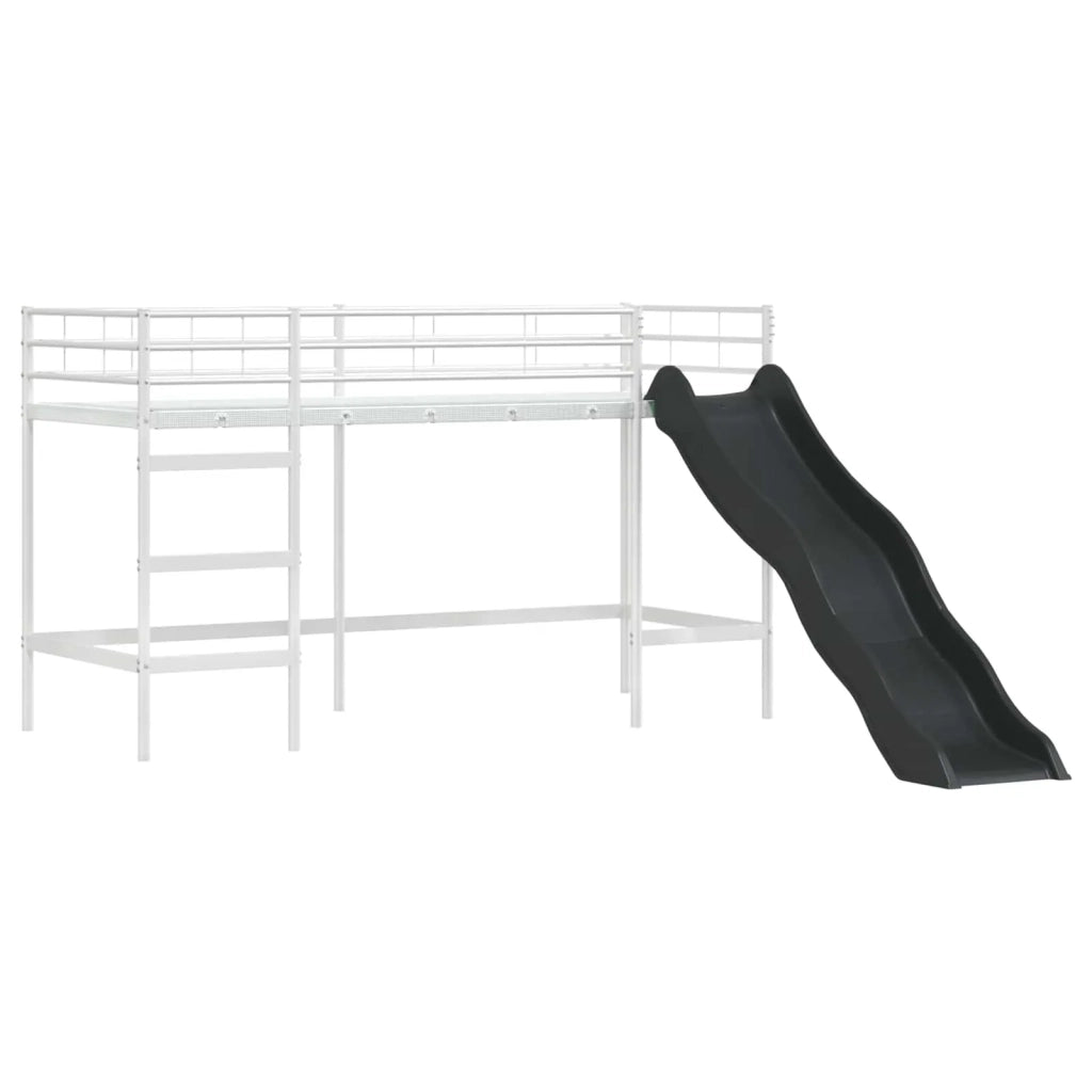 Struttura del letto loft per bambini-Giroletto per bambini Bianco e Rosa 100 x 190 cm 667924