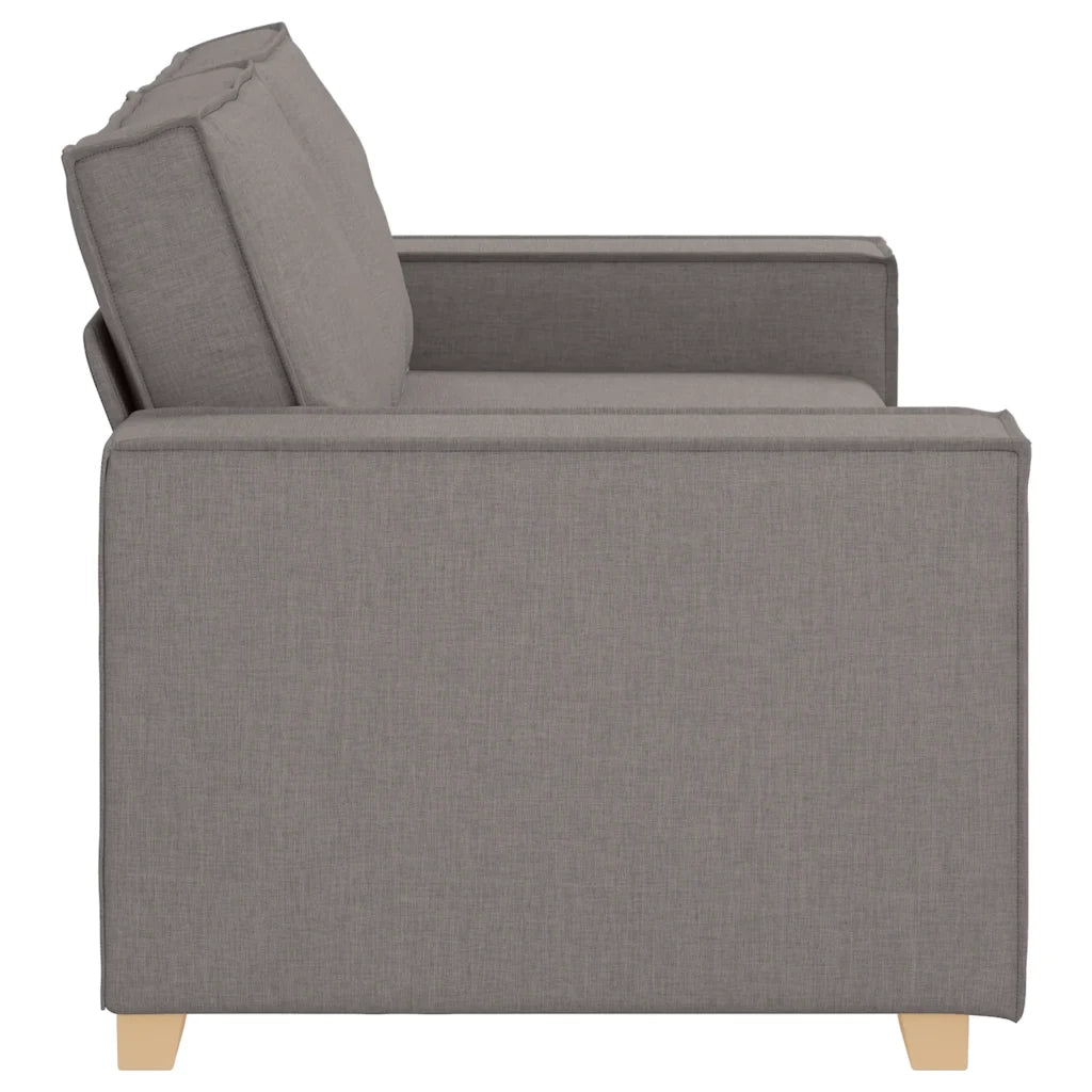 Divano a 2 posti tortora 180x78x84 cm in tessuto 4104986