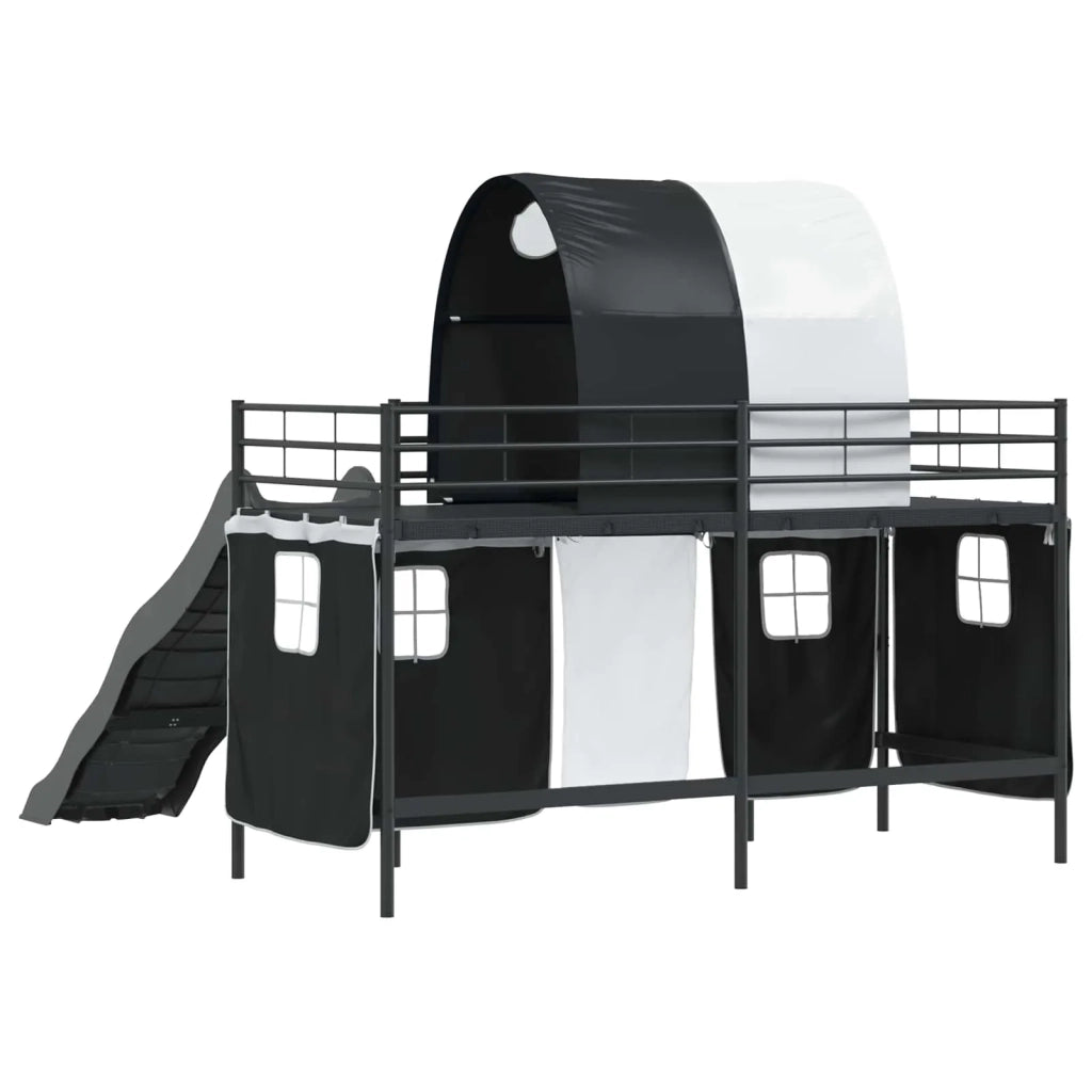 Struttura del letto loft per bambini Nero 90 x 190 cm Metallo 42020831