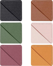 Puntatori di pagina in pelle, 6 pezzi, punteruoli quadrati, accessori per libri per lettori appassionati, regali personalizzati per lettori.