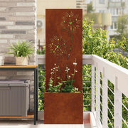 Schermo per privacy in giardino Ruggine 50 x 32 x 150 cm 876440
