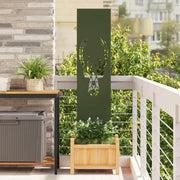 Schermo per privacy in giardino Oliver verde 32 x 140 cm 876262