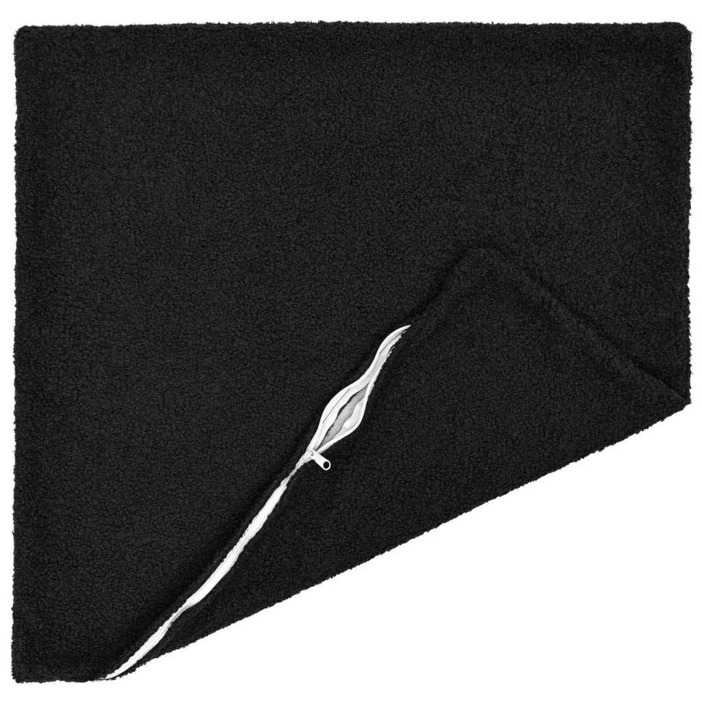 Federa 2 pcs HEERLEN Nero 60 x 60 cm Bouclé 912641
