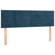 Testiera | Testata Blu Scuro 144x5x78/88 cm in Velluto