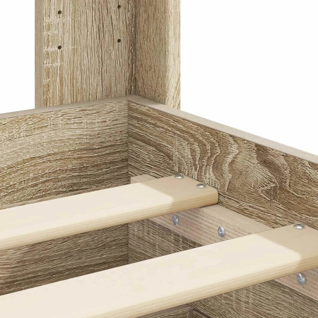 Struttura del letto con stoccaggio e testata Rovere Sonoma 3414455