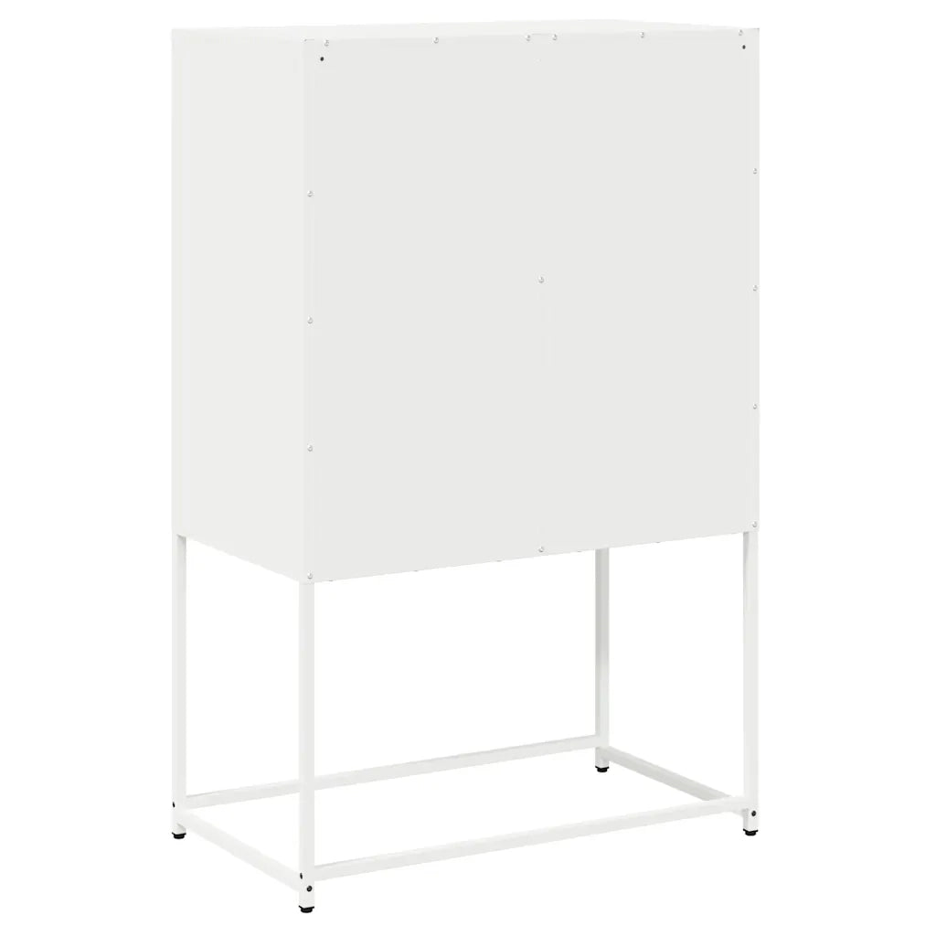 Credenza Bianca 68x39x107 cm in Acciaio 853349
