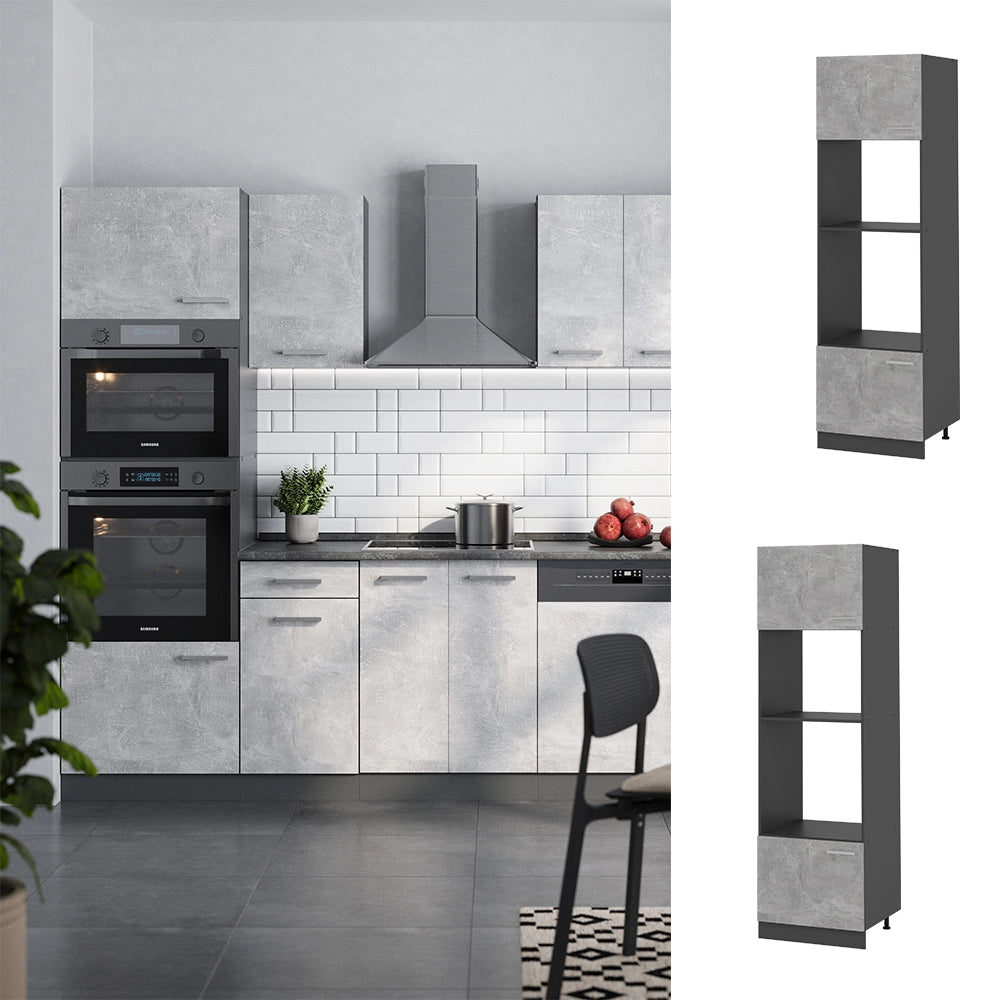 Vicco Set mobili bagno Calcestruzzo 60 cm