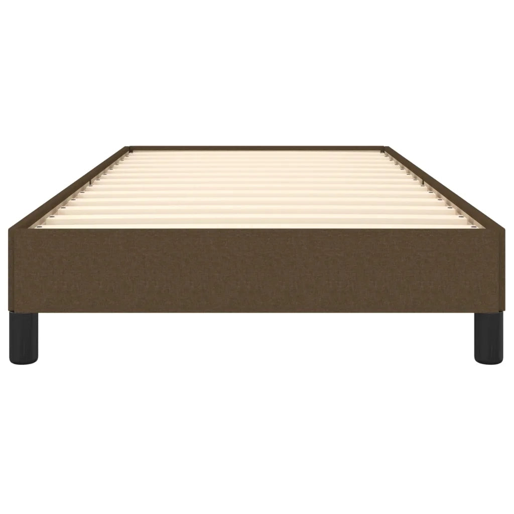 Letto singolo | Letto per adulti | Giroletto senza Materasso Marrone Scuro 90x190 cm Tessuto