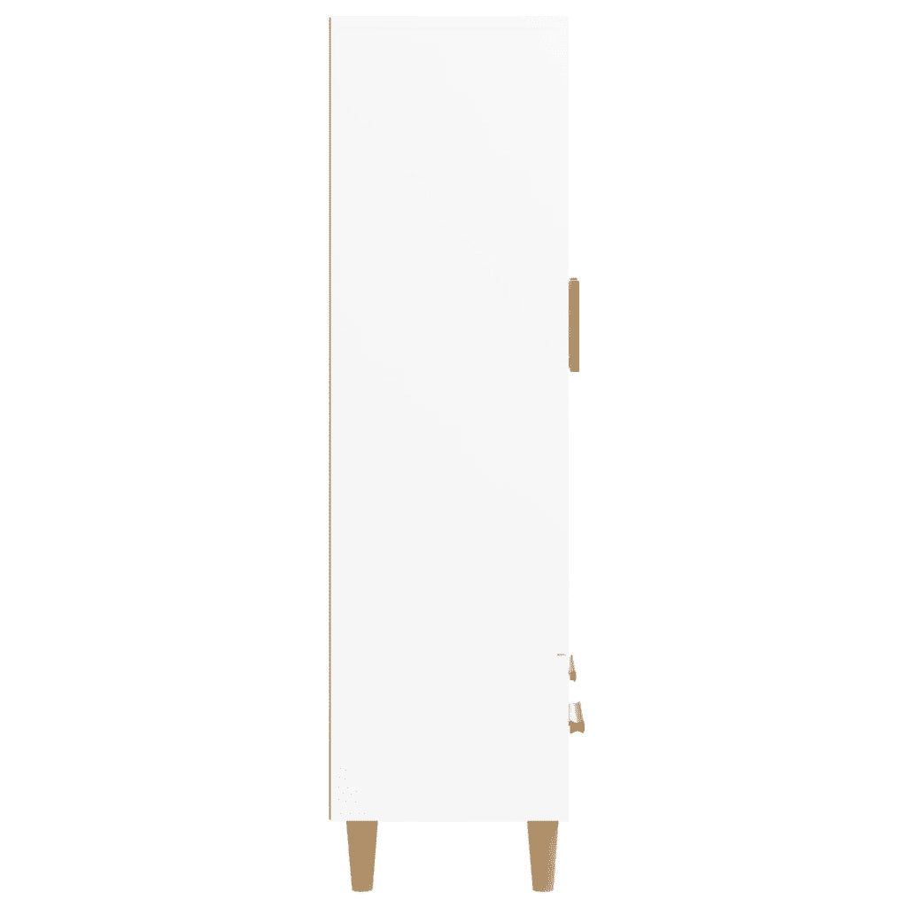 Credenza-Buffet-Armadio da cucina Bianca 70x31x115 cm in Legno Ingegnerizzato 672422