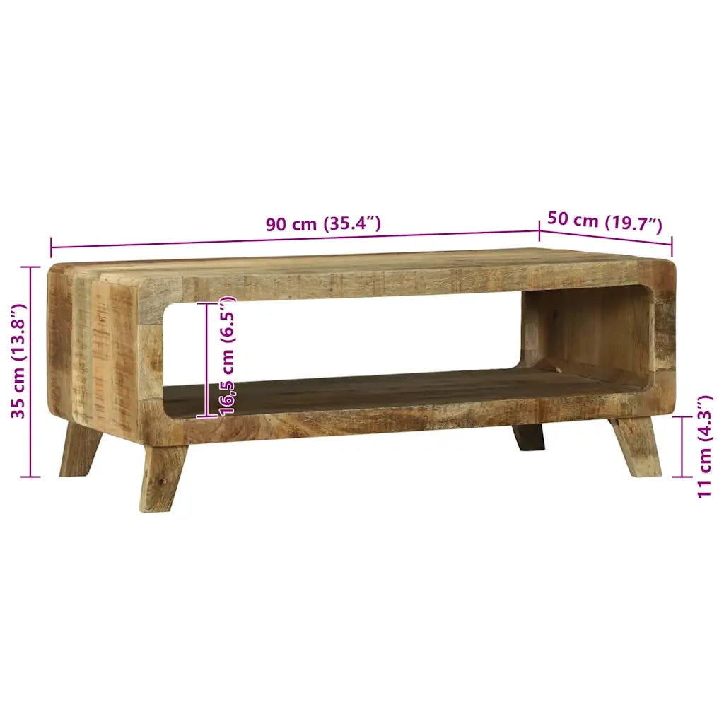 Tavolino da salotto 90 x 50 x 35 cm Legno di mango massello 4104533