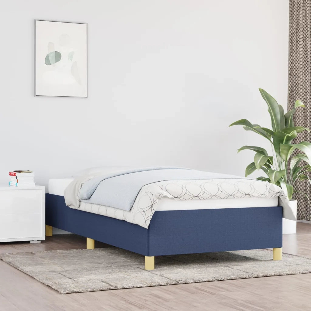 Giroletto senza Materasso-Struttura Letto Blu 90x190 cm in Tessuto 689111