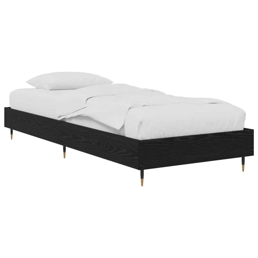 Struttura del letto Rovere Nero 80 x 200 cm 8009055